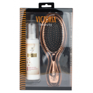 Комплект за коса Спрей за лесно разресване + Четка за коса - Victoria Beauty